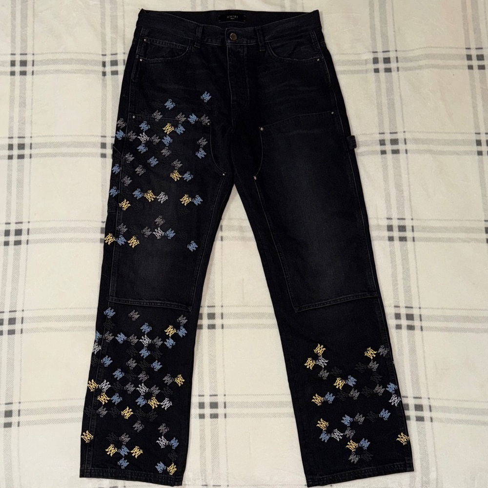 Amiri MA Quad Embroidered Carpenter Jeans